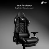Green Soul Ghost Gaming Chair With Integrated Footrest