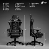 Green Soul Ghost Gaming Chair With Integrated Footrest