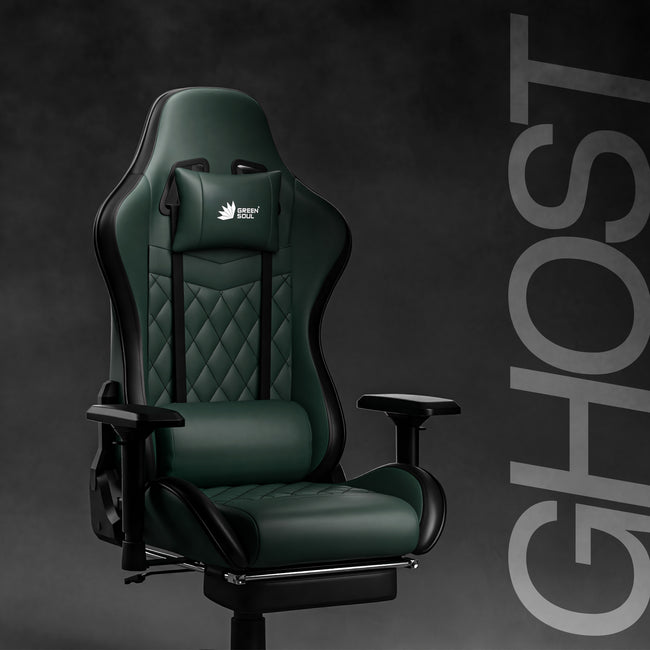Green Soul Ghost Gaming Chair With Integrated Footrest