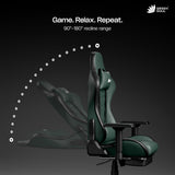 Green Soul Ghost Gaming Chair With Integrated Footrest