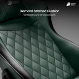 Green Soul Ghost Gaming Chair With Integrated Footrest