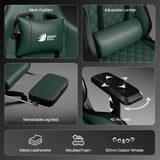 Green Soul Ghost Gaming Chair With Integrated Footrest