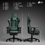 Green Soul Ghost Gaming Chair With Integrated Footrest