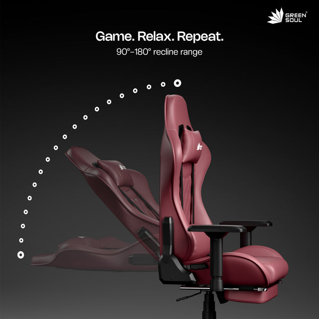 Green Soul Ghost Gaming Chair With Integrated Footrest