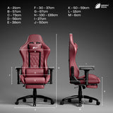 Green Soul Ghost Gaming Chair With Integrated Footrest