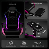 Green Soul Ghost RGB Ergonomic Gaming Chair Premium PU Leather Upholstery with Diamond Stitching