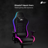Green Soul Ghost RGB Ergonomic Gaming Chair Premium PU Leather Upholstery with Diamond Stitching