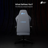 Green Soul Vision Pro V2 Premium Fabric 4D Armrests & Flat Wheelbase Ergonomic Gaming Chair