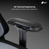 Green Soul Vision Pro V2 Premium Fabric 4D Armrests & Flat Wheelbase Ergonomic Gaming Chair