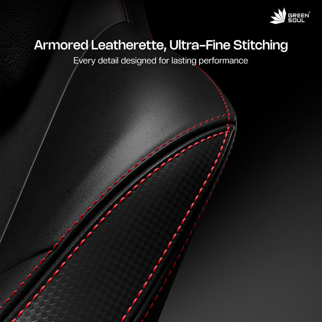 Green Soul Vision Pro V2 Premium Fabric 4D Armrests & Flat Wheelbase Ergonomic Gaming Chair