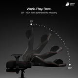 Green Soul Vision Pro V2 Premium Fabric 4D Armrests & Flat Wheelbase Ergonomic Gaming Chair