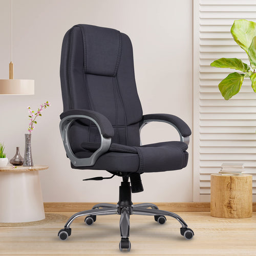 Green Soul Renewed Vienna Fabric Executive Chair Renewed Green Soul Ergonomics Full Grey  