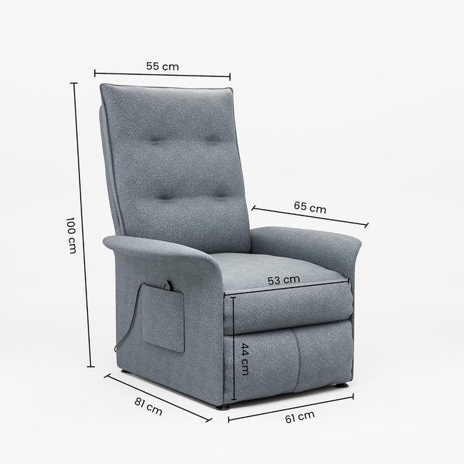 Green Soul Flexy Fabric Single Seater Recliner