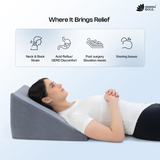 Green Soul ErgoCore Wedge Pillow Premium Memory Foam Wedge Cushion