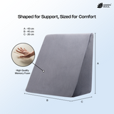 Green Soul ErgoCore Wedge Pillow Premium Memory Foam Wedge Cushion