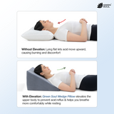Green Soul ErgoCore Wedge Pillow Premium Memory Foam Wedge Cushion