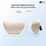 Green Soul ErgoCore Car Neck Rest Pillow (2.5 Inch) Memory Foam