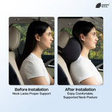 Green Soul ErgoCore Car Neck Rest Pillow (2.5 Inch) Memory Foam