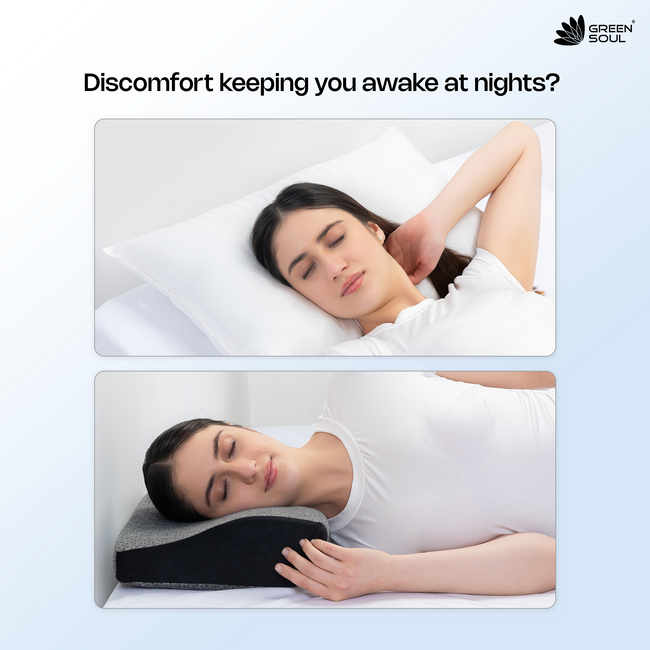 Green Soul ErgoCore Contour Pillow Memory Foam Pillow