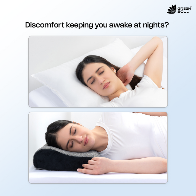 Green Soul ErgoCore Cervical Pillow Memory Foam Pillow