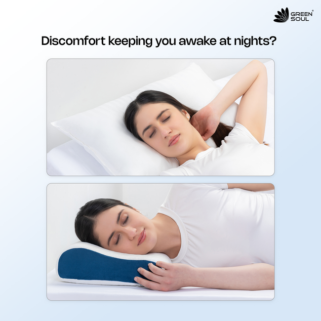 Green Soul ErgoCore Cervical Pillow Memory Foam Pillow