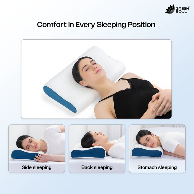 Green Soul ErgoCore Cervical Pillow Memory Foam Pillow