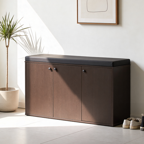 Fortuna 3 Door Engineered Wood Shoe Rack