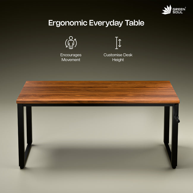 Green Soul Rise (5ft) Manual Height Adjustable Table