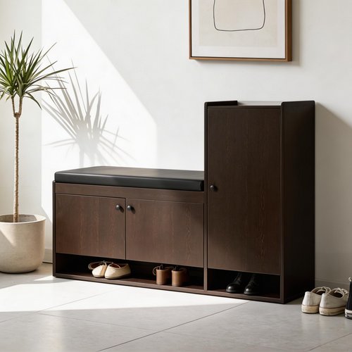 Fortuna 2+1 Door Engineered Wood Shoe Rack