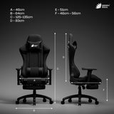 Green Soul Raptor Pro Racing (Fabric) Edition Gaming Chair with Massaged & Footrest