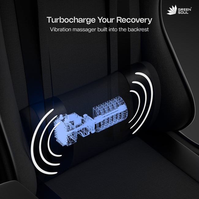 Green Soul Raptor Pro Racing (Fabric) Edition Gaming Chair with Massaged & Footrest