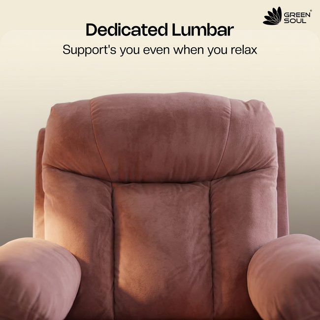 Green Soul  Cloud Single Seater Manual Recliner Sofa
