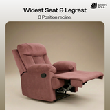 Green Soul  Cloud Single Seater Manual Recliner Sofa