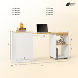 Green Soul Kyoto Study Table with Space-Saving Design