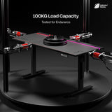 Green Soul Titan X Gaming Height Adjustable Table (Magnetic Wire Routing)