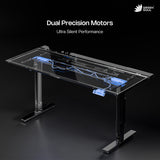 Green Soul Titan X Gaming Height Adjustable Table (Magnetic Wire Routing)