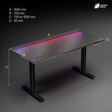 Green Soul Titan X Gaming Height Adjustable Table (Magnetic Wire Routing)