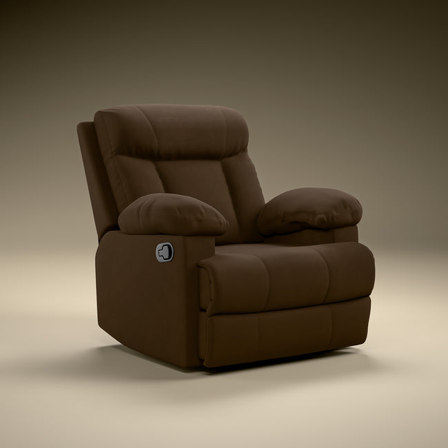 Green Soul  Cloud Single Seater Manual Recliner Sofa