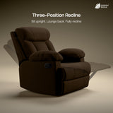 Green Soul  Cloud Single Seater Manual Recliner Sofa