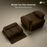 Green Soul  Cloud Single Seater Manual Recliner Sofa