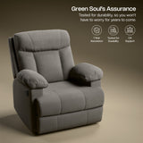 Green Soul  Cloud Single Seater Manual Recliner Sofa