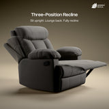 Green Soul  Cloud Single Seater Manual Recliner Sofa