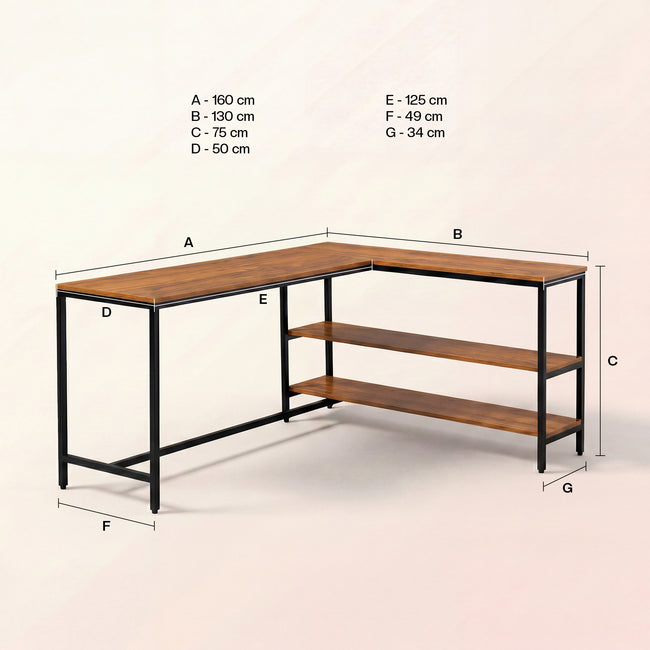 Green Soul Thrive Metal Base Office Study Table