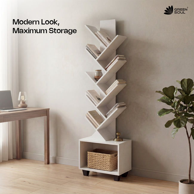 Green Soul StoryTree Engineered Wood Book Shelf