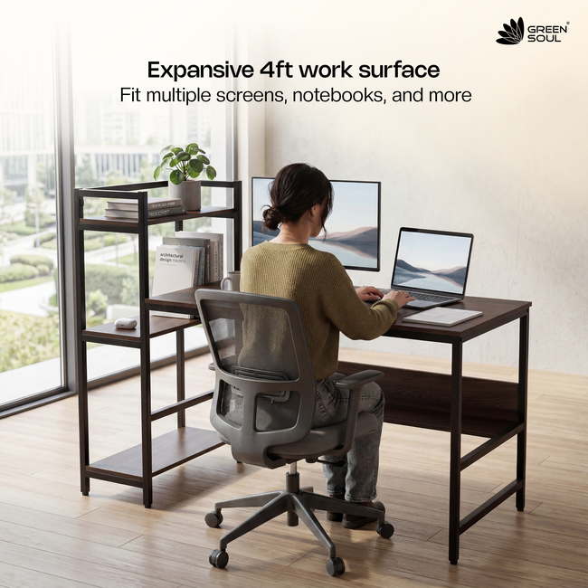 Green Soul Harmony Computer Table for Home pc| Office Table for Home