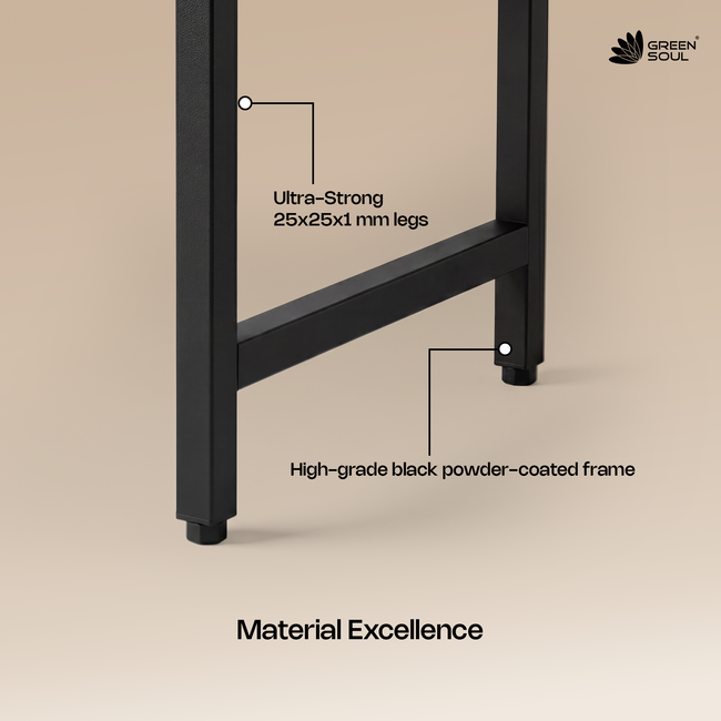 Green Soul Summit L-Shaped Computer Table for Home