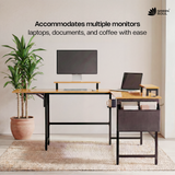 Green Soul Summit L-Shaped Computer Table for Home