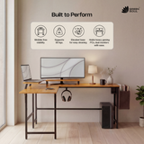 Green Soul Summit L-Shaped Computer Table for Home