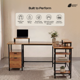 Green Soul Aspire L-Shaped Study Table for Home and Office