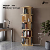 Green Soul BookNest Engineered Wood Rotating Book Shelf